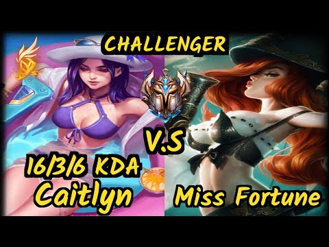 MSF.P Neon (CAITLYN) vs MISS FORTUNE - 16/3/6 KDA BOTTOM ADC CHALLENGER GAMEPLAY - EUW