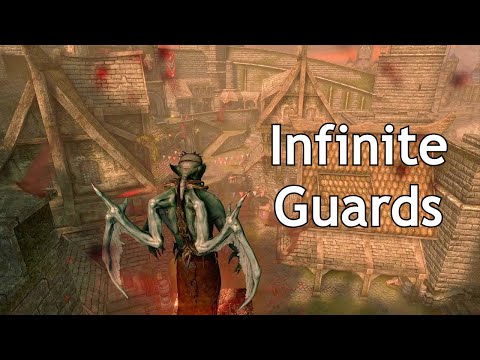 Maxed Out Vampire Lord vs Solitude Guards - Skyrim (PS5)