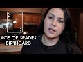 Ace Of Spades Birth Card