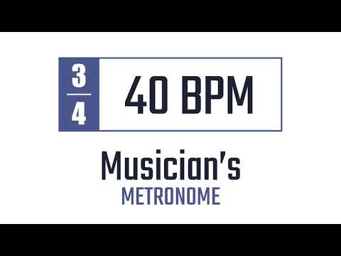 40 BPM - 3/4 - Metronome