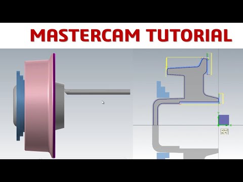 MasterCAM 2021 Tutorial #100 | Lathe Machining Metal Casting Steel
