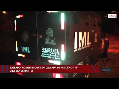 Baleado, homem morre em calçada na Vila Bandeirante 10 05 2021