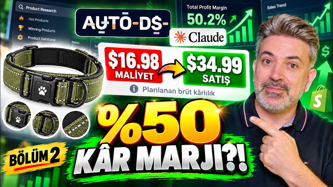 Yapay Zekâya Dropshipping Mağazamı Yönettirdim! (AutoDS + Shopify)