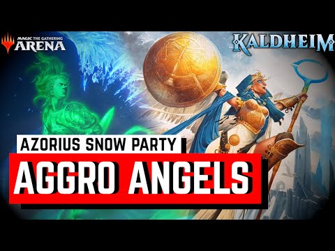 GOD TIER AGGRO OVERWHELMS META NONSENSE!! Azorius Snow Party Angels MTG Arena