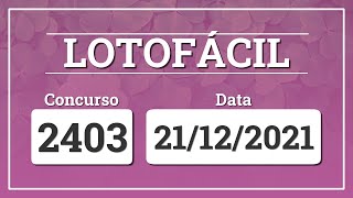 Capa de LOTOFÁCIL 2403