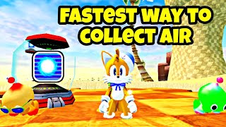Fastest way to collect air in Sonic speed simulator | New Hoverboard update