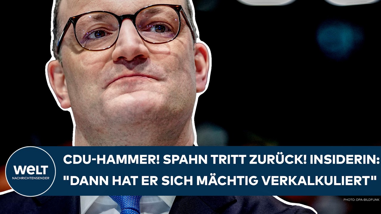 DEUTSCHLAND: CDU-Hammer! Spahn tritt zurück! Insiderin sicher! "Merz hat ein Machtwort gesprochen"