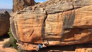 Video thumbnail of Pinotage, 7c (sit). Rocklands