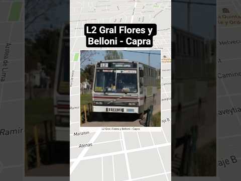 L2 Gral Flores y Belloni - Capra #lineal2 #montevideo #uruguay #cutcsa #busesuy #piedrasblancas