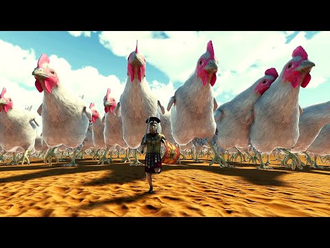 New unit Giant Chicken vs. Roman General. Update added! - Ultimate Epic Battle Simulator 2