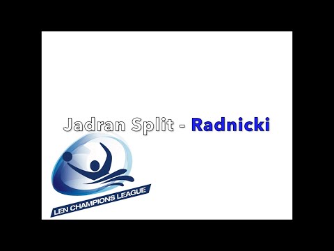 Water-Polo : Ligue des Champions 2021-2022 : Jadran Split - Radnicki (Les buts) - J6