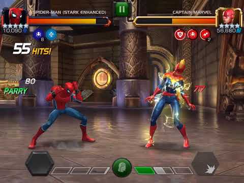 MCOC Rank 4/55 Tech Spidey vs ROL Captain Marvel (Marvel Contest of Champions)
