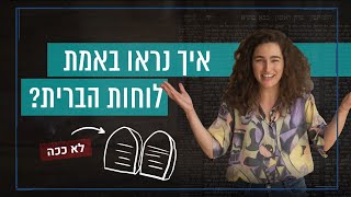 כאן סקרנים | איך לוחות הברית נראו באמת?