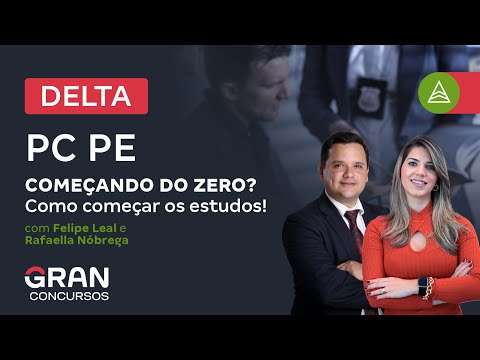 Concurso Delta PC PE | COMEÇANDO DO ZERO? Como começar os estudos!