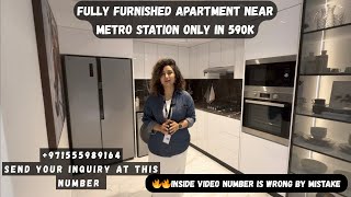 Fully Furnished Apartment For Sale Near Metro Station In Dubai 🇦🇪.