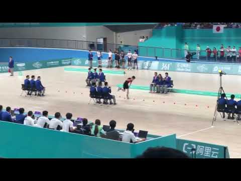 The Men’s Inline Freestyle Skating Speed Slalom, battle between milliseconds