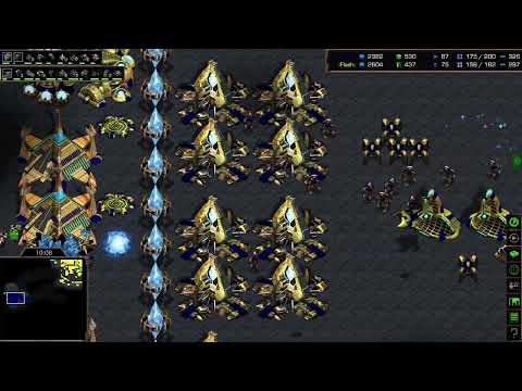 Flash (GangnamLife?) vs Gensay (Minchul) - 2 Games - Starcraft Casty Cast -  Fastest Map Ever - GGs!