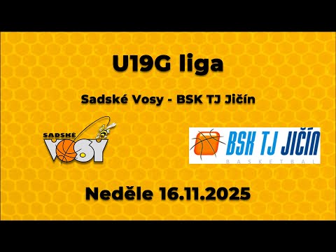 2025-26 U19G Sadské Vosy - BSK TJ Jičín