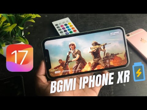 BGMI iPhone XR 2023| Battery Drain Test iOS 17 | iPhone XR iOS 17.0.1 update