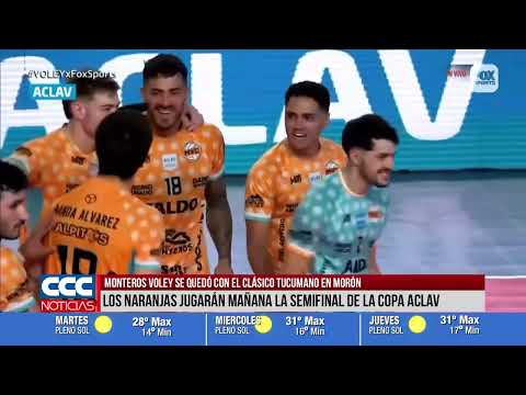 13 Monteros Vóley venció a Tucumán de Gimnasia en Morón y es semifinalista de la Copa ACLAV