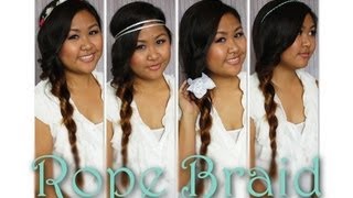 Rope Braid + 4 Hair Accessories