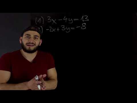 Lineare Gleichungssysteme - Additionsverfahren (ausführliches Beispiel + Lösung)