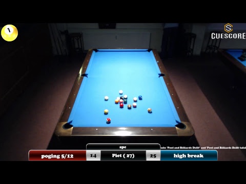 Straight Pool Challenge: Piet (27e set)