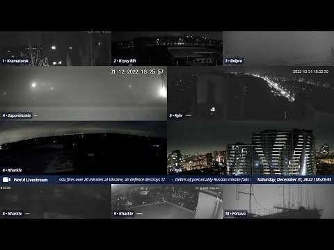 Live views from Ukraine 12/31/2022 A - Kramatorsk, Kharkiv, Kyiv, Zaporizhzhia and other cities