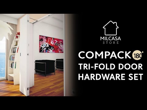 Compack 180 - Tri-Fold Door Hardware Set (Installation Example)