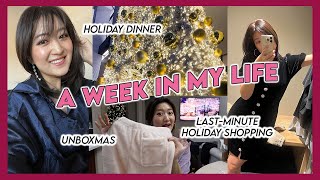 🎁 A BUSY & COZY WEEK IN MY LIFE: Last-Minute Holiday Shopping, Date Night, Baking | Crystall Cho