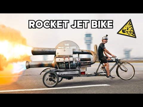 Wir bauen einen RAKETENANTRIEB an ein Fahrrad