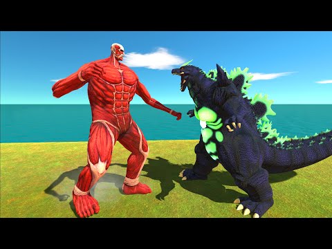 1vs1 Kaiju Monster Battle | Colossal Titan VS Super Godzilla - ARBS