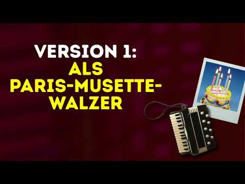 HAPPY BIRTHDAY (1): Peter M. Haas spielt das Geburtstagslied als Paris-Musette