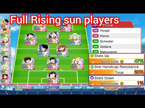 captain tsubasa dream team - Full Rising sun players