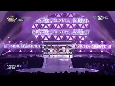 140403 4Minute   Whatcha Doin'Today&What's Your name 140403 @ M Countdown   No 1 Artists of Spring i