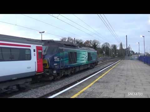 DRS Class 68 with Rake of MK3 AGA and Pretendolino Set at Acton Main Line