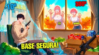 Ele Construiu uma Fortaleza com Comida Infinita Para Sobreviver ao Apocalipse Solar! - Manhwa Recap