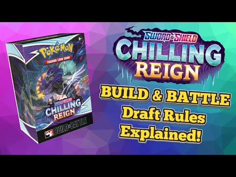 NEW Pokemon Chilling Reign Opening! Build & Battle Draft rules explained!
