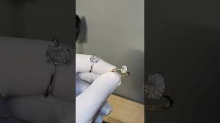 خاتم سوليتير الاوفال - 2 قيراط