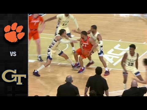 Clemson vs. Georgia Tech Men's Basketball Highlights (2021-22)