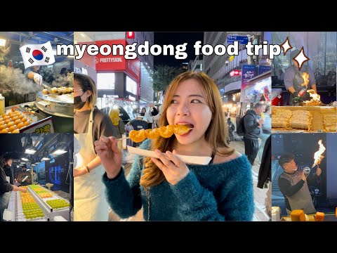 COREIA VLOG 2023 EP 2 | Viagem gastronômica noturna em Myeongdong