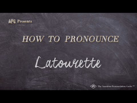 How to Pronounce Latourette (Real Life Examples!)