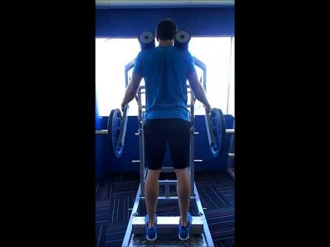 Shrugs - Standing Calf Raise Machine