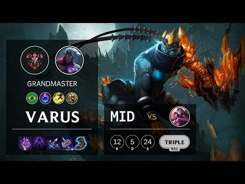 Varus Mid vs Irelia - BR Grandmaster Patch 10.9