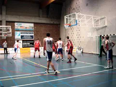 Kadetten BBC houtem tegen ZuiderkempenH&N op 7 januari 2012