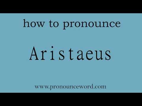 how to pronounce the english word  Aristaeus.amazing resource.learn from me.