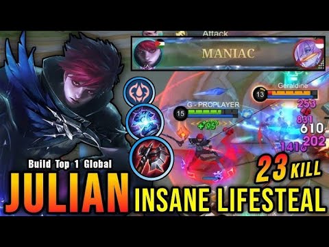 “MANIAC with JULIAN! 🔥 Unstoppable Combo King | MLBB Gameplay”