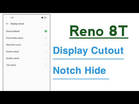 OPPO Reno 8T How To Hide Notch