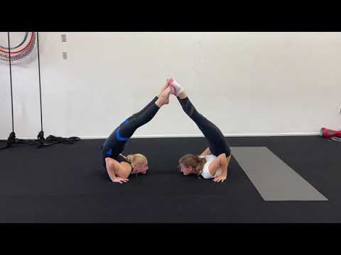 Contortion Duo Sequence Training (Emma and Matisse)