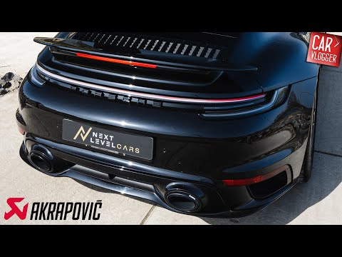 Porsche 992 Turbo S 2021 Akrapovic Slip-On Race Line | Exhaust Series by @Carvlogger